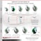 Service Caster 4 Inch Green Poly on Cast Iron Caster Set with 2 Brakes/Swivel Lock 2 Rigid SCC SCC-30CS420-PUR-GB-TLB-BSL-2-R-2 - alternate 2
